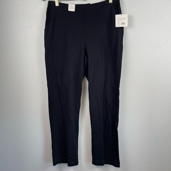 NWT Croft & Barrow Black Dress Pants Size M Short - Picture 1 of 7